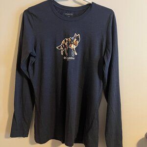 Ladies Midnight Blue Columbia Shirt